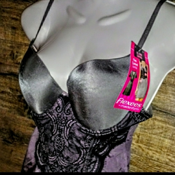 Flexees Full Shapewear Size S/M 36B Push Up NWT - Picture 6 of 11